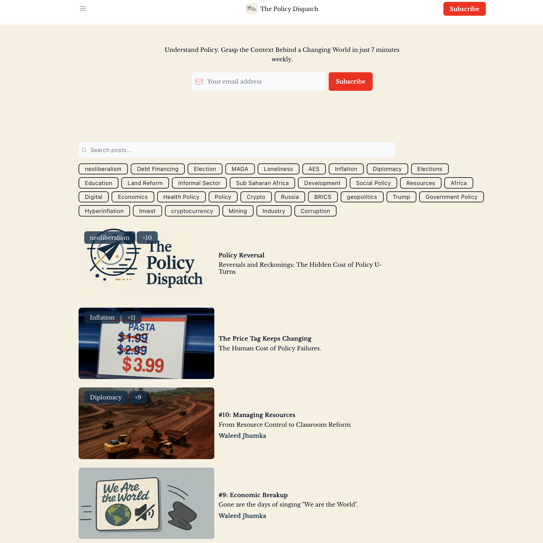 The Policy Dispatch